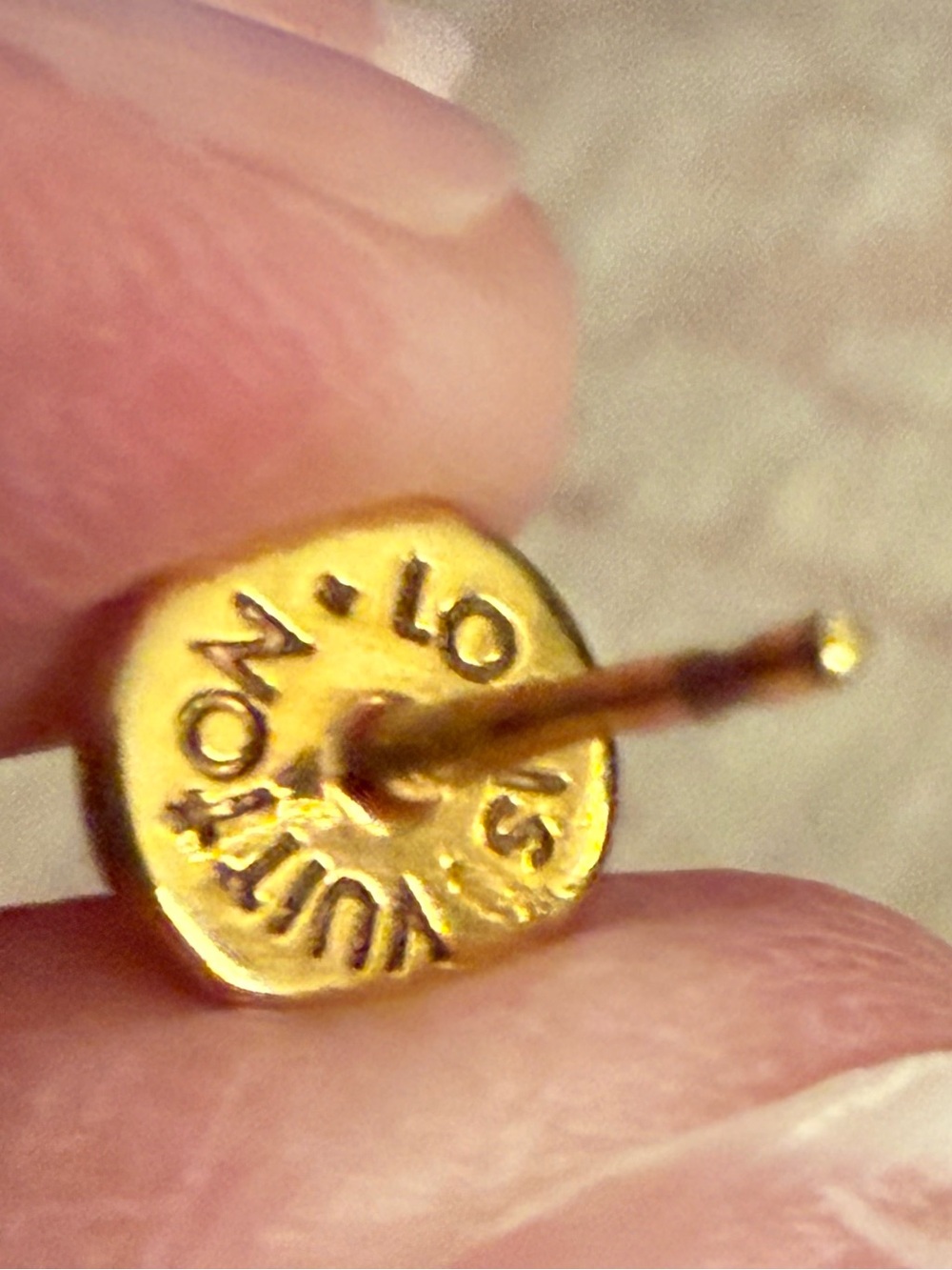 Louis Vuitton Posts & Earring Jackets-Authentic - Picture 6 of 6